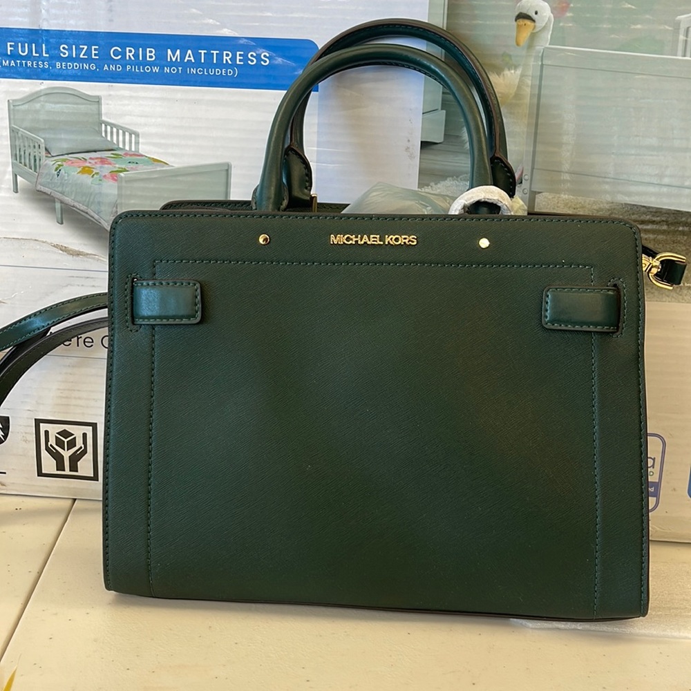 Forest Green Michael Kors Rayne purse